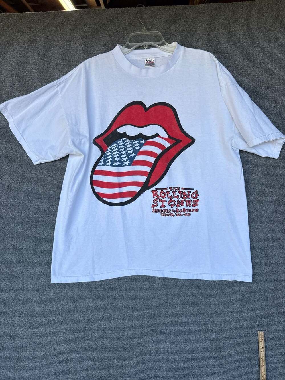Vintage 1998 Rolling Stones Bridges to Babylon Tour Santana T-Shirt Size XL